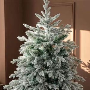 Árbol de Navidad Artificial de Alta Calidad de 180 cm, Color Blanco Nieve, con Luces LED para Fiestas Navideñas, Directo del Fabricante - Product Image 3