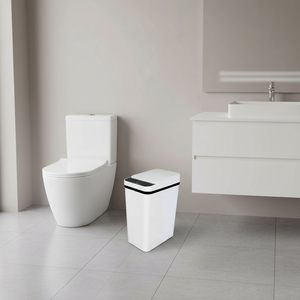 BX Hot Selling <strong>White</strong> ABS 12L Automatic <strong>Kitchen</strong> Trash Can Plastic Garbage <strong>Bin</strong> for Household - Product Image 5