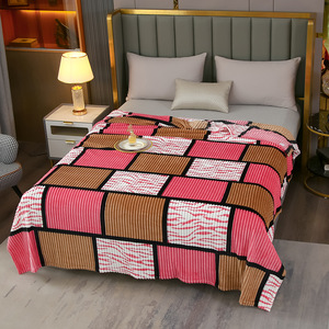 Couverture de climatisation transfrontalière en flanelle à carreaux, style sieste de bureau, vente en gros de couvertures cadeaux pour le commerce extérieur - Product Image 5