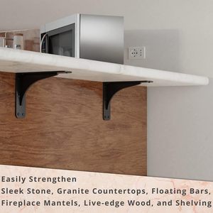 Rắn Heavy Duty Hàn 500 LB cấu hình thấp Granite Countertop hỗ trợ Kệ chân đế nổi Kệ Rời Rạc Slim Heavy Duty - Product Image 5