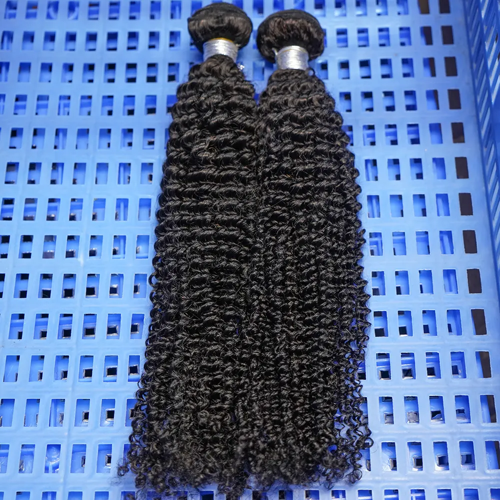 paquet de cheveux bruts crépus bouclés