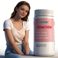 Beyaz Domates Nikotinamid Kompleks Tablet Bitkisel Takviyeler ODM OEM Yetişkin Cilt Beyazlatıcı Anti-Aging Takviyesi