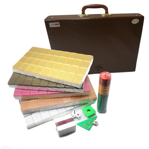 Acrylic Mahjong Tiles 23x17x12mm Portable Travel Set For Family <b>Entertainment</b> Chess And Card Games - Product Image 3
