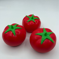 Aardbei Stressbal Speelgoed, Zacht Knijpbaar Fruit Fidget Speelgoed voor Kinderen, Zintuiglijk Speelgoed Cadeau