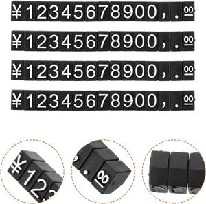 Etiquetas de precio de promoción para joyería, joyería de plástico, <span class=keywords><strong>Cubo</strong></span> de exhibición de etiquetas de precio con números, cubos de precio, soporte de exhibición - Product Image 3
