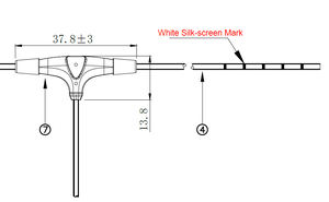 조정 가능한 주파수 <span class=keywords><strong>FPV</strong></span> 안테나 T 형 안테나 650mhz 700mhz 750mhz 800mhz 868mhz 915mhz - Product Image 2