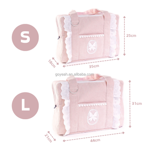 Sac de transport pour animaux de compagnie en velours côtelé de luxe, sac fourre-tout souple pour chat et chien avec poche - Product Image 6