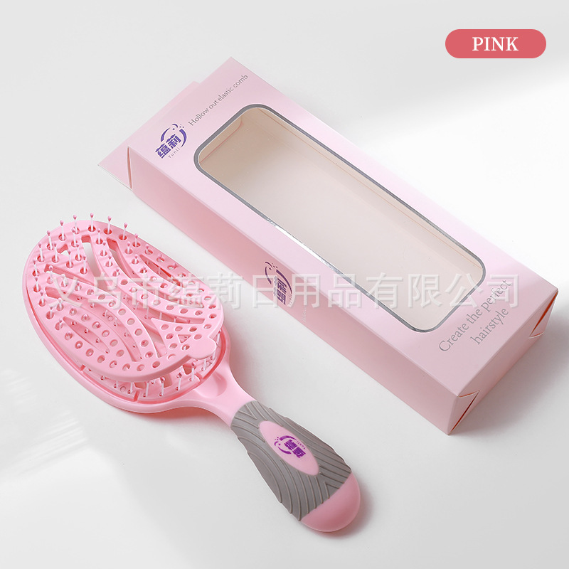 Peine de limpieza antideslizante rosa, en caja