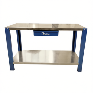 Ttake Compact Workbench Stainless Steel 1 Shelf Industrial Workshop Storage - Product Image 2