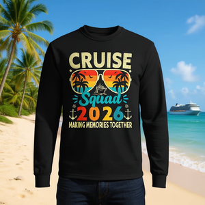 T-shirt à manches longues Cruise Squad 2026, chemise assortie pour les voyages d'été en groupe - Product Image 3