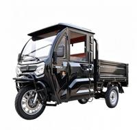 Tricycle électrique fermé certifié CEE 72V 1800W, 2 places, 45 km/h, charge lourde, 3 roues, batterie au lithium