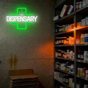 Dispensary Letreros Neon LED indoor hanging ambient light shop <b>sign</b> wall decoration light entrance indicator light luminous <b>sign</b> - Product Image 5