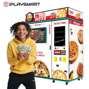 Distributeur automatique de pizzas pour intérieur/extérieur, acceptant les cartes de crédit, les pièces de monnaie, les codes QR et les jetons, idéal pour les centres commerciaux - Product Image 1