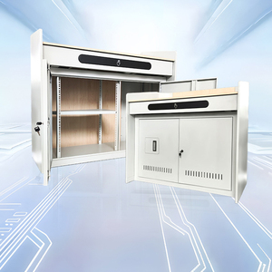 Podium intelligent pour enseignants avec tiroirs push-to-open et armoires de rangement pour équipement éducatif en classe - Product Image 1