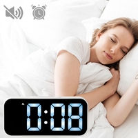 Reloj de Pared Digital LED Multifuncional Moderno con Pantalla LED, Brillo Ajustable, Temporizador y Alarma, Decoración para el Hogar y la Oficina