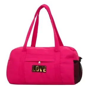Bolsa de Viaje Rosa para Mujer Fana Lina, 25 cm, Diseño Love, Bolsa de Transporte - Product Image 1