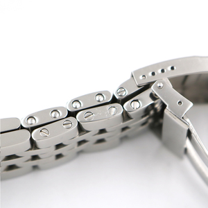 Correa de Reloj de Lujo de Acero Inoxidable Plateado de 22 mm y 24 mm, Correa de Repuesto de Dos Tonos Dorados para Reloj <span class=keywords><strong>Breitling</strong></span> - Product Image 5