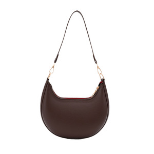 Crescent Moon Women's <b>Shoulder</b> <b>Bag</b> Middle Size Underarm <b>Bag</b> Everyday Use <b>White</b> Black Red Coffee Color - Product Image 5