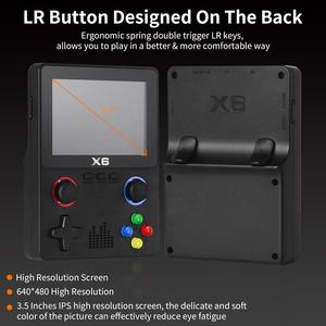 Ofertas <span class=keywords><strong>Flash</strong></span>, consola de videojuegos X6, pantalla de 3,5 pulgadas, reproductor portátil con Joystick, 1000 juegos, Wifi, regalo para niños, regalos de navidad - Product Image 5