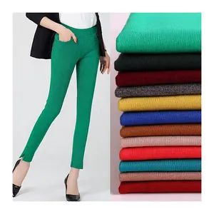 350GSM tricoté NR ponti 60% R 35% N 5% Sp punto nr ponte roma tissu pour dames pantalon de bureau