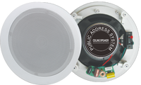 Haut-parleur de plafond Bluetooth 5.0 prenant en charge le contrôle par application et la réglage de l'égaliseur, entrée audio 3,5 mm, portée sans fil de 10 m