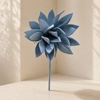 Blauwe succulenten bloemstengel gigantische papieren kunstbloem bruiloft evenement decoratie commerciële bloemendisplay fabriek levering