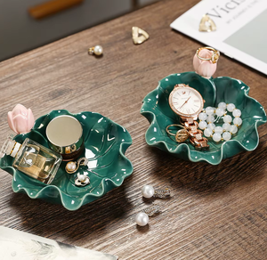 <strong>Ceramic</strong> Minimalist Design Entrance Door Key Storage Plate Ornaments <strong>Jewelry</strong> Tray Storage <strong>Box</strong> Desktop Decorations Dinnerware Sets - Product Image 2