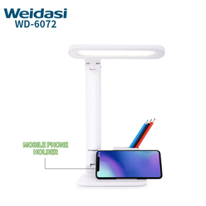 <span class=keywords><strong>Lampe</strong></span> de bureau <span class=keywords><strong>LED</strong></span> rechargeable pour la lecture, économe en énergie et protectrice des yeux, avec porte-crayons et port USB - Product Image 2