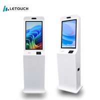 à commande automatique pour PC à écran tactile debout de 32 pouces, Kiosque interactif d'imprimante Android POS en libre-service