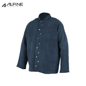 Chaqueta de soldadura de cuero de calidad superior resistente al calor cuero de ante dividido de vaca chaquetas de cuero de soldadura impermeables de invierno - Product Image 3