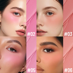 Paleta de Rubor y Iluminador en Polvo Compacto Rosa con Logotipo Personalizado, Tinte para Mejillas, <span class=keywords><strong>Maquillaje</strong></span> de Marca Privada, ¡Gran Venta! - Product Image 4