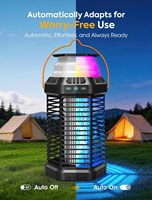 Lampe anti-insectes électronique portable rechargeable pour la maison et le jardin, tue-moustiques et mouches, utilisation extérieure