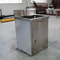 Évier chirurgical médical en acier inoxydable AMBER pour hôpital, lavabo de salle d'opération en acier inoxydable, évier chirurgical