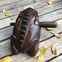 Darker Wood Frog Percussion Musical Instrument Tone Block Wooden Craft Handcraft Percussion Instruments Product