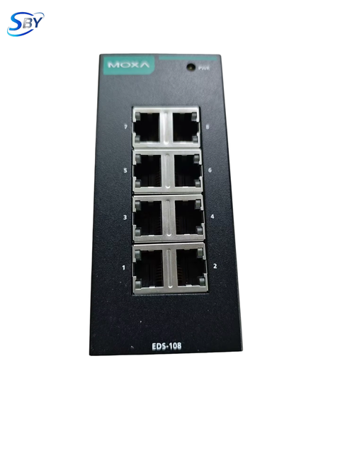 EDS-108 Industrial Ethernet Switch Managed Network Switch 8 Port Fast Ethernet DIN Rail Mount Industrial Grade Network Switch Fo