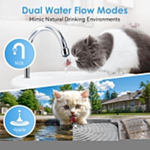 Fuente Inteligente Ultra Silenciosa para Gatos, de Acero Inoxidable 304, 2.5L, con Sensor y Ventana de Nivel de Agua, Precio de Fábrica al por Mayor - Product Image 5