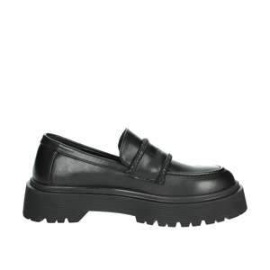 Mocasines de Mujer Braccialini L80, Zapatos de Plataforma de Cuero Negro, Talla 39 - Product Image 4