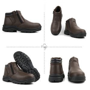 S3 haute qualité acier orteil industriel résistant à l'acide <span class=keywords><strong>Rangers</strong></span> bottes de travail chaussure de sécurité marron bottes de sécurité hommes bottes de travail - Product Image 2
