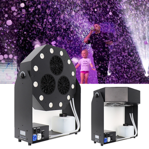Hight Quality 120W <strong>Bubble</strong> Maker Automatic Rotation 12pcs RGBW LED DMX <strong>Bubble</strong> <strong>Machine</strong> for Wedding Outdoor Activity Party - Product Image 1