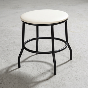 Iron Marble Round <b>Side</b> <b>Table</b> with Circular Ring Base Modern <b>Industrial</b> Accent <b>Table</b> Living Room Furniture - Product Image 1