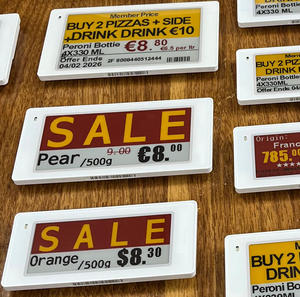 ระบบ EAS 2.4GHz รุ่นใหม่ ป้ายราคาอิเล็กทรอนิกส์ RFID ESL สำหรับซูเปอร์มาร์เก็ต จอแสดงผล Eink สำหรับสินค้าหรูหรา ป้ายชั้นวางสินค้าอิเล็กทรอนิกส์ - Product Image 1