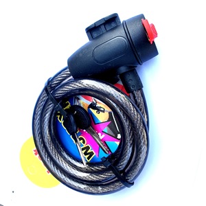 Candado de cable para bicicleta, cable de metal duradero de 11x1050mm con llaves para seguridad de bicicletas de montaña - Product Image 3