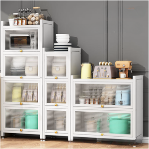 Usine Vertus personnalisée à 3 niveaux garde-manger de cuisine armoire de rangement étagère de rangement utilitaire bibliothèque micro-ondes étagère de rangement - Product Image 3