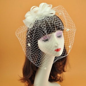 Promotion : Fascinator <span class=keywords><strong>vintage</strong></span>, coiffe de fête à thème, <span class=keywords><strong>filet</strong></span> à <span class=keywords><strong>cheveux</strong></span> élégant pour femmes, dames et jeunes filles - Product Image 4