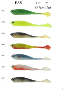 Ensemble de leurres de pêche FAS 3,2 pouces, OEM, vente en gros de leurres de pêche, appâts de pêche souples, leurres de pêche faits à <span class=keywords><strong>la</strong></span> <span class=keywords><strong>main</strong></span> - Product Image 5