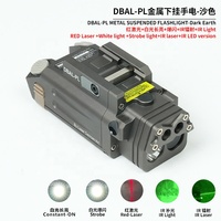 LWXC táctico DBAL PL linterna DBAL luz LED con láser rojo IR visible láser estroboscópico caza Scout luces