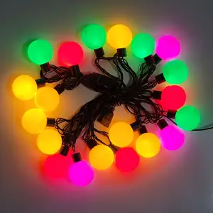 LED G50 Globe String Light,5M 20 Blubs, Connectable, 220V, Fairy Light Festoon Bulb Christmas String Light Outdoor