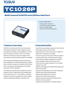 Dispositif d'interface bus CAN FD et LIN multicanal TC1026P |   Solution de communication automobile et industrielle - Product Image 2