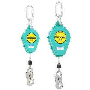 เชือกนิรภัยโพลีเอสเตอร์แบบยืดหดได้สำหรับป้องกันการตก 3 เมตร พร้อมห่วงรูปตัว D สแตนเลส ระบบเบรกอัตโนมัติ พร้อมโช้คอัพ สำหรับที่สูง - Product Image 2