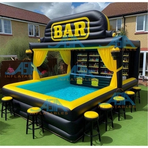 <span class=keywords><strong>Coolest</strong></span> Đen Inflatable hồ bơi thanh Float Inflatable quán rượu Nhà lều thổi lên hồ bơi thanh - Product Image 5